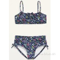 Girl's fashion print swimwear bikini